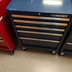 Husky Blue Rolling 5 Drawer Tool Box 