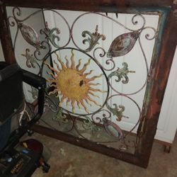 Large Metal Sculpture Newly Refinished Backyard Art