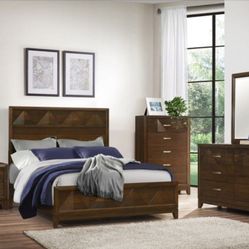 4-PCS Queen Size Bedroom Set In Offer 😍 