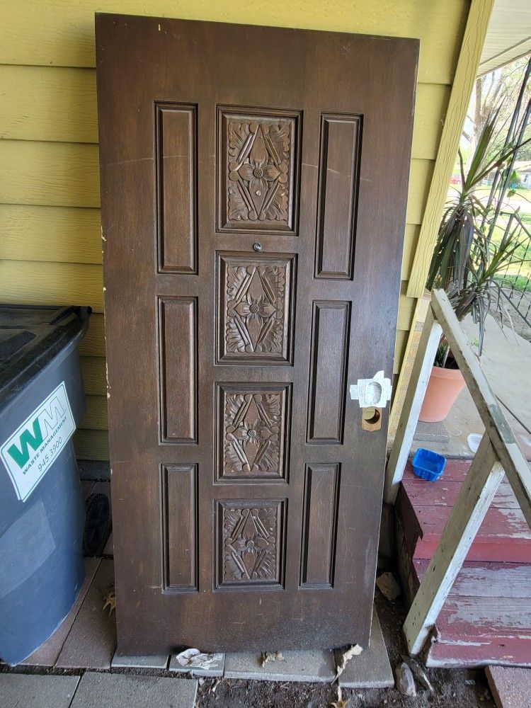 Old Sturdy Wood Door