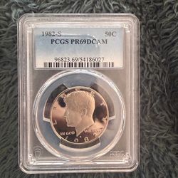 1982-S Kennedy Half Dollar - PCGS graded coin