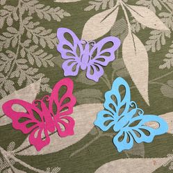 Colorful, sparkling butterflies