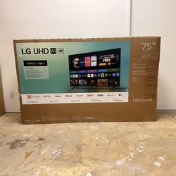 75 “ Lg smart 4K UHD HDR TV
