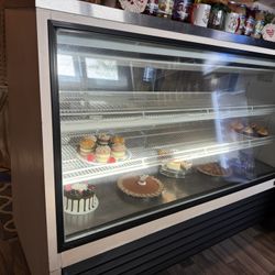 True glass-door refrigerated display case 