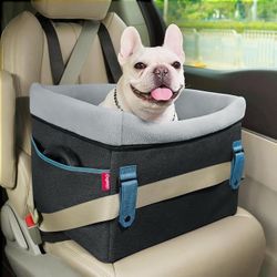 Dog Booster Car Seat for Small Dogs - Cozy, Safe, and Travel-Ready