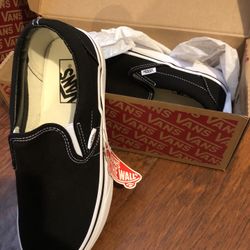 Vans Black Slip Ons