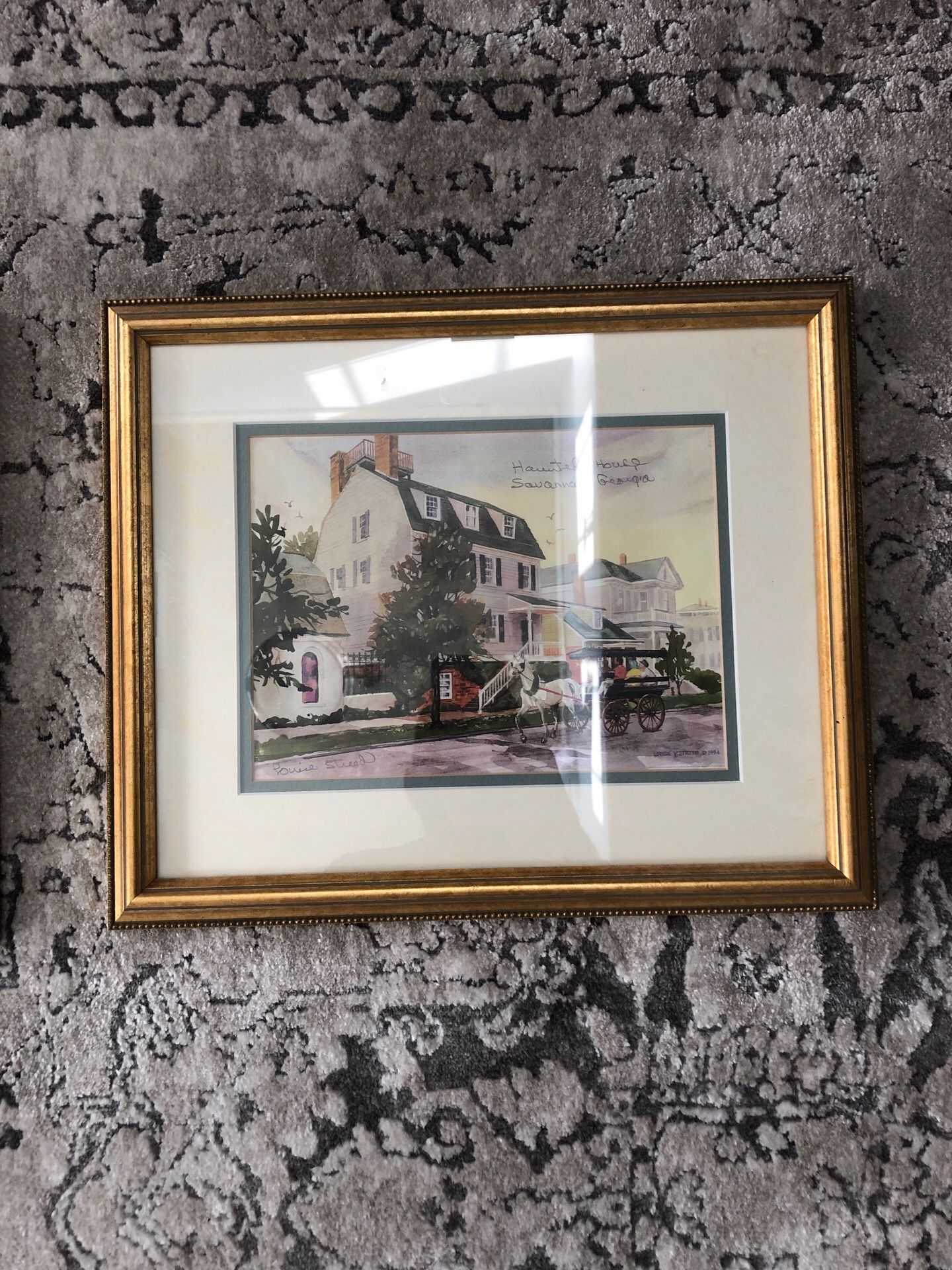Savannah Georgia picture frame the haunted house