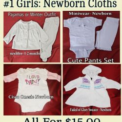 Baby GIRL Newborn Brand Name Cloths