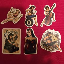 2" Rockabilly Stickers 