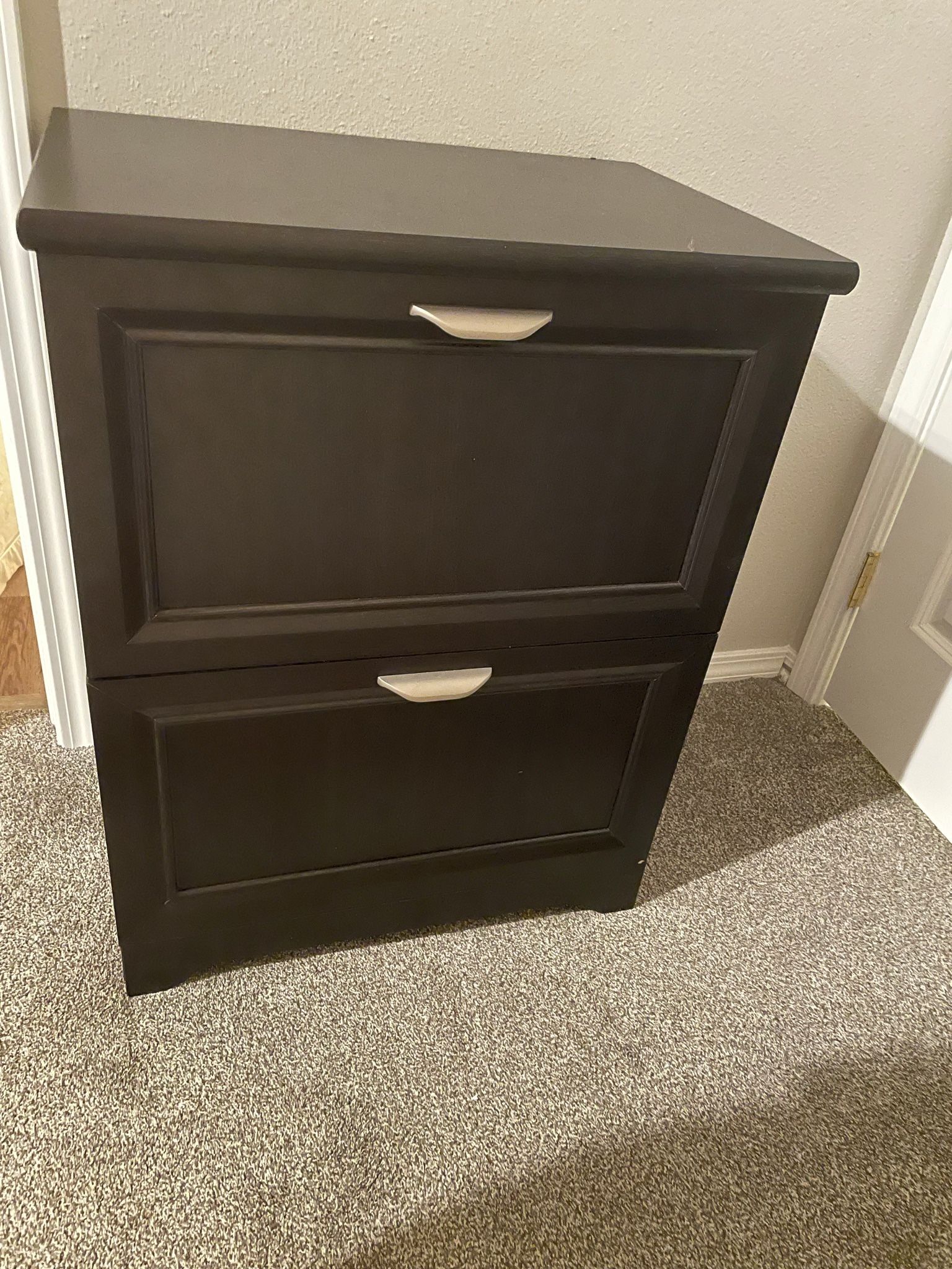 2-Drawer Espresso File Cabinet