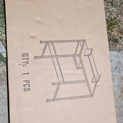 Computer Desk 32" Adjustable Storage Space Black new In Box Seal 