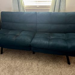 Navy Memory Foam Futon