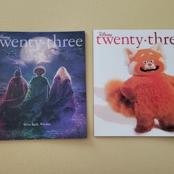 Set of two Disney Twenty-Three D23 fan club Magazines, Spring and Fall 2022