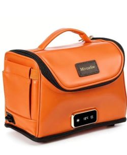 Mivesrliw 12V Portable Cooler Warmer Bag 4L Car Mini Fridge Orange