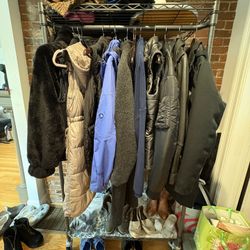 Rolling Clothing Rack Heavy Duty
