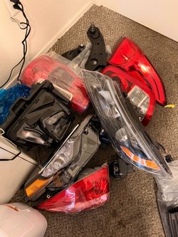 Assorted Car Headlights and Tail Lights