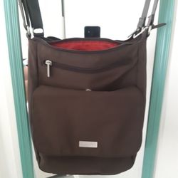 Baggallini brown CROSSBODY/PURSE, With Multiple POCKETS EXCELLENT CONDITION 