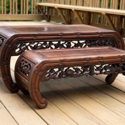 Antique Chinese Wood OpiumTables