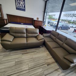 MEMORIAL DAY SALE!! COMFY NEW VALENCIA SOFA AND LOVESEAT SET ON SALE ONLY $699. IN STOCK SAME DAY DELIVERY 🚚 EASY FINANCING 