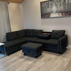 New Sectional & Ottoman Available 