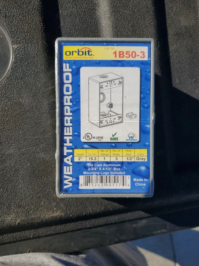 Orbit 1B50-3 Electric Box, 2" Deep 