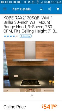Brand new in box range hood