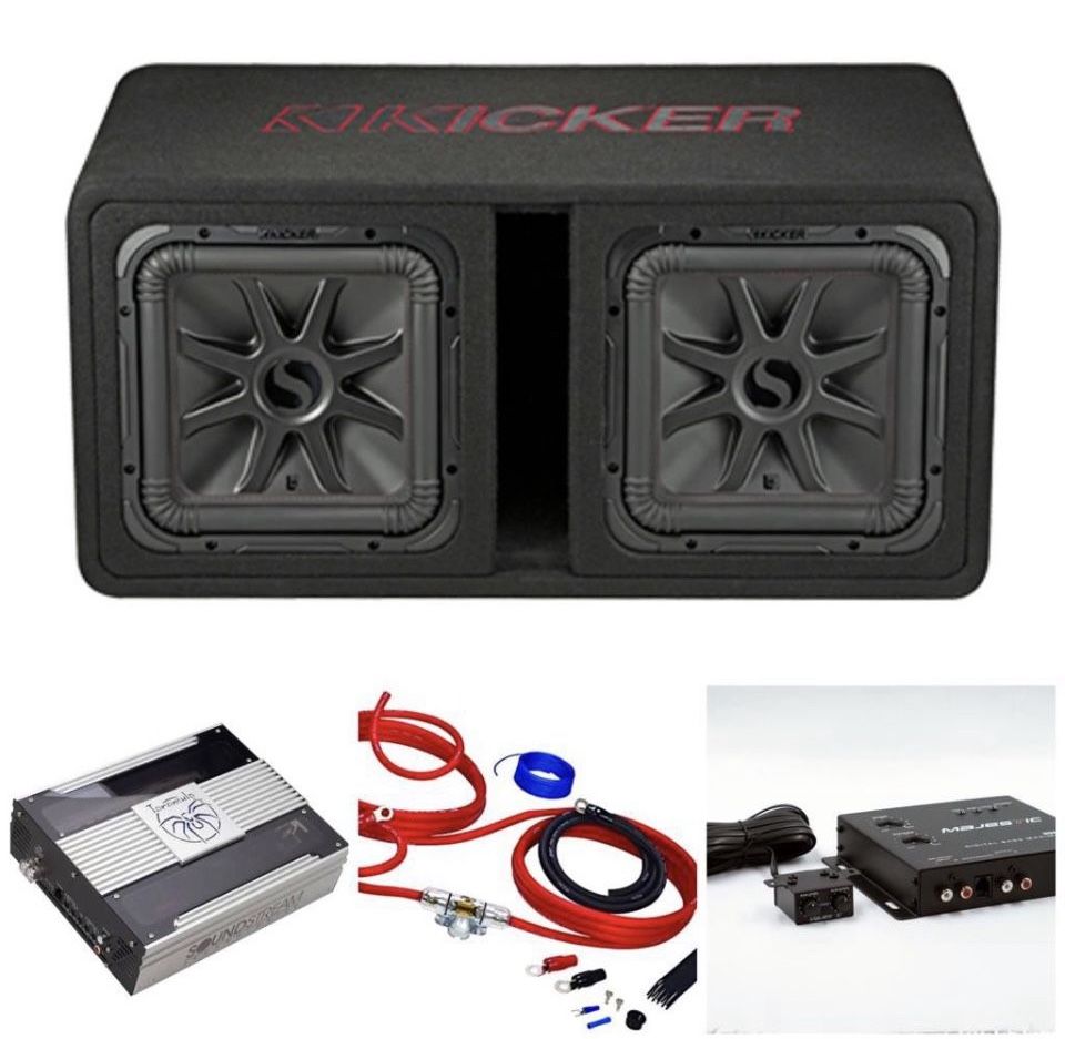 BRAND NEW POWERFUL KICKER L7s 10” Bass Package Installed