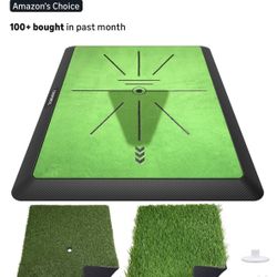 Golf Hitting Mat, Golf Training Mat for Swing Path Feedback Detection Batting,Extra Replaceable Golf Practice Mat 16"x12", Golf Gifts for Men Women fo