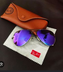 Autentic ray ban aviator violet $130