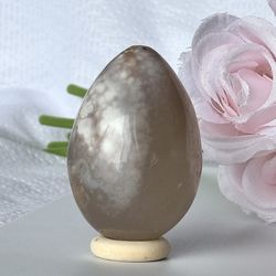 Flower Agate Egg 