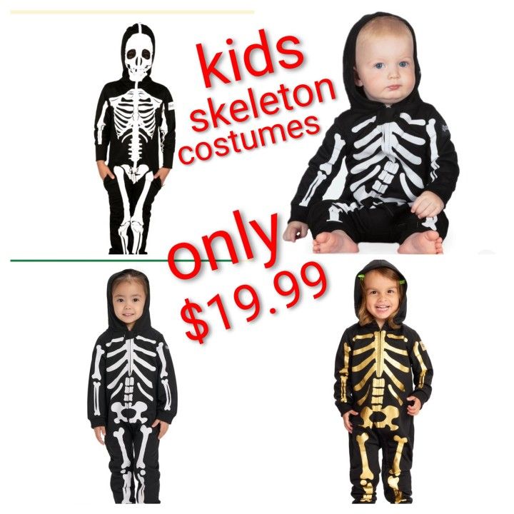 Kids skeleton costumes.
Save$$$$