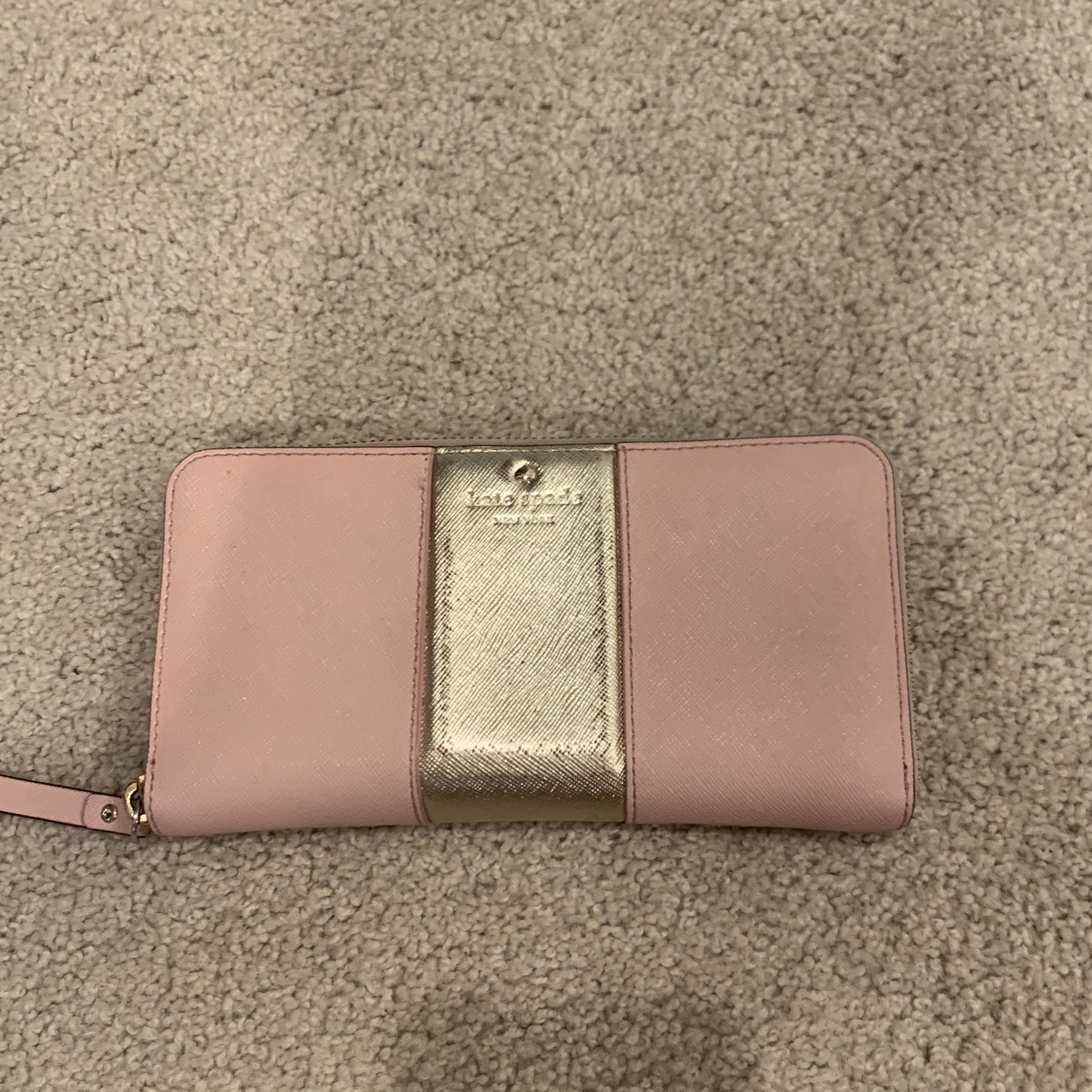 Kate Spade Pink and Gold Wallet