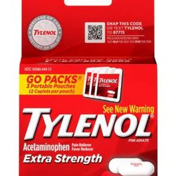 Tylenol - 4 boxes with 6 each