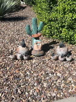 Outdoor decorative statues