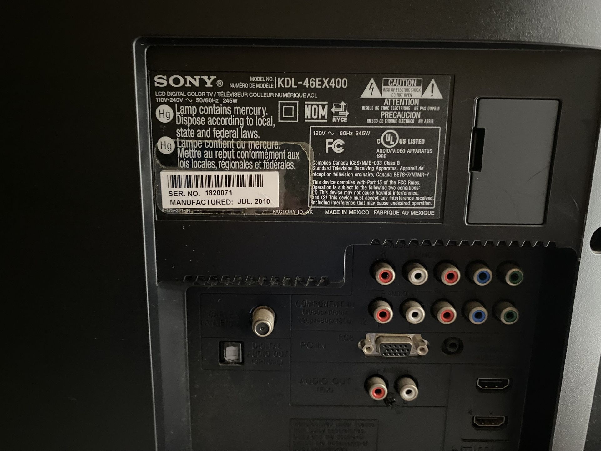 Tv Sony Bravia