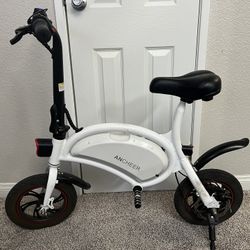 Ancheer Folding Electric Bike (e-bike) - 350W, White