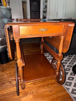 Wooden Bar Cart or Tea Cart