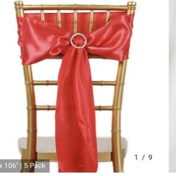 I Have 75 Red Chair Sashes New 