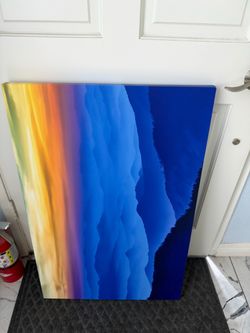 Canvas print art 22 1/2 x 3’ 1” approx