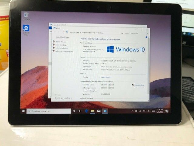 Microsoft Surface Go 10" Intel Pentium 4415Y 1.60GHZ 4GB 64GB