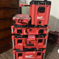 Milwaukee Pack Out New  W Extra New Organizer And One Normal Wear Organizer