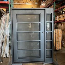72x96 Pivot Iron Door 
