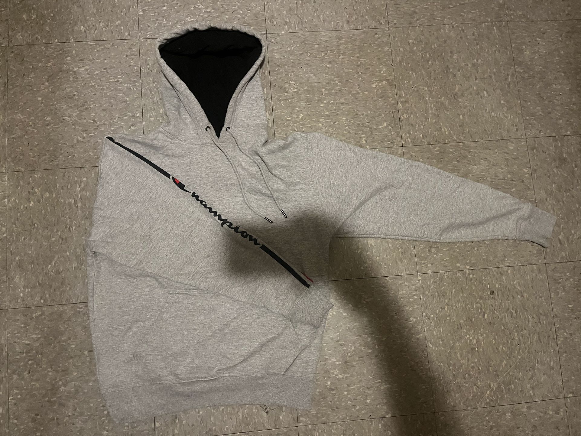 Grey Champion Hoodie Size M