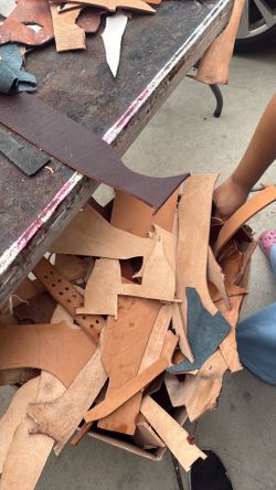 Leather scraps