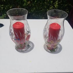 candle holder with candle 