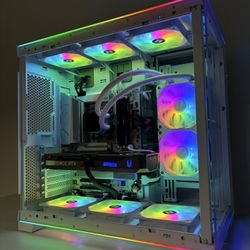 Gaming PC Custom Built by AREA-51✅🕹Full White RGB Set,Ryzen 7/32GB RAM/2TB🖥1 Yr Wrnty‼️ RTX 5070 GPU💥 $0 Down Finance Available