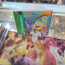 SpongeBob SquarePants SuperSponge PS1 PlayStation 1 - Complete CIB