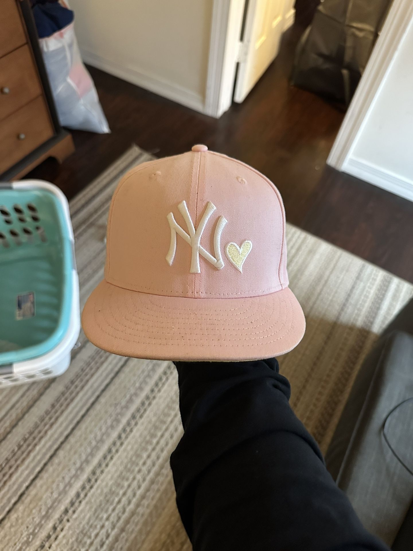 Pink Yankee Fitted