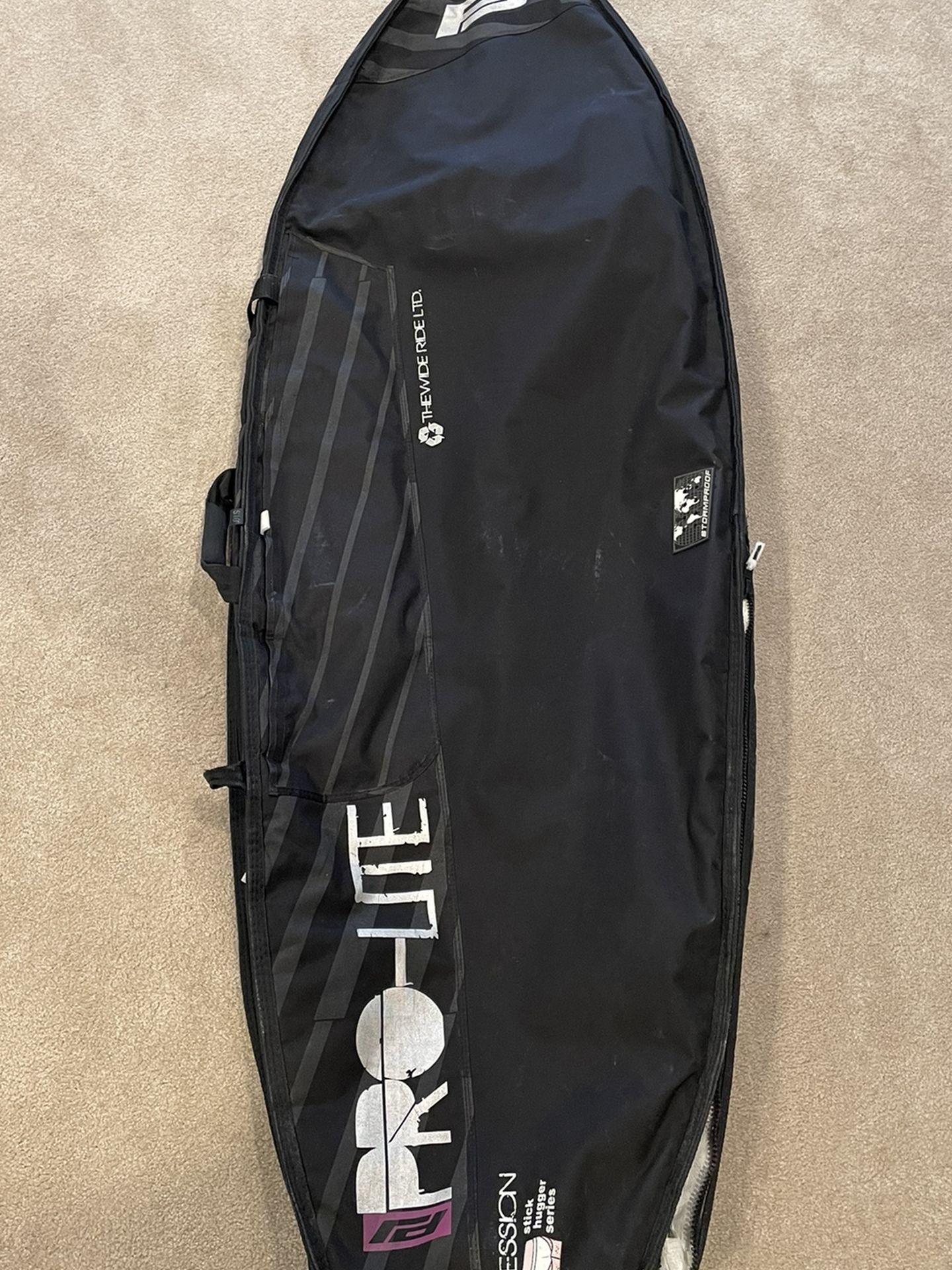 5’10 Pro-Lite Session Wide Ride Stick Hugger Surfboard/Funboard/Fish Board Bag