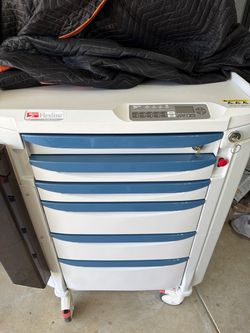 Metro Flexline FL30K Medical Emergency Crash Cart - Keypad & Keys Included